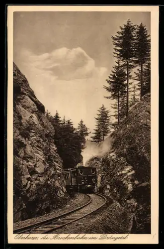 AK Oberharz, Die Brockenbahn im Drängetal