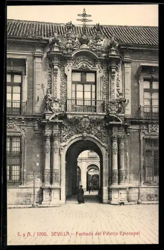 AK Sevilla, Fachada del Palacio Episcopal