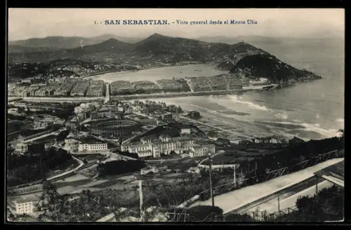 AK San Sebastian, Vista general desde el Monte Ulia