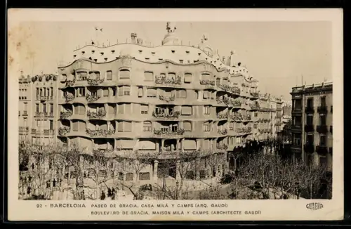 AK Barcelona, Paseo de Gracia, Casa Mila y Camps