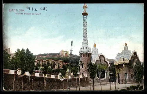 AK Barcelona, Entrada Parque de Güell