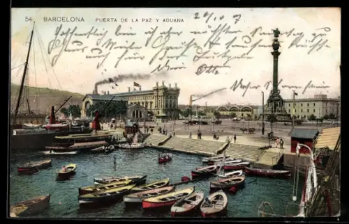 AK Barcelona, Puerta de la Paz y Aduana, Boote