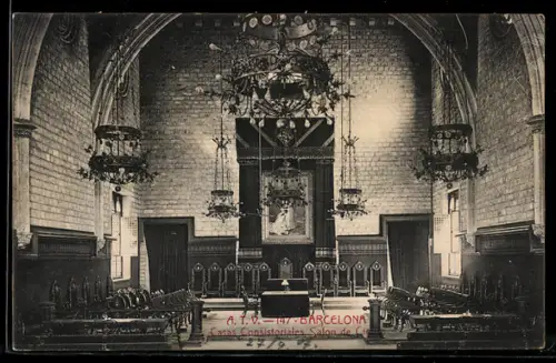 AK Barcelona, Casas Cnsistoriales, Salon de Ciento