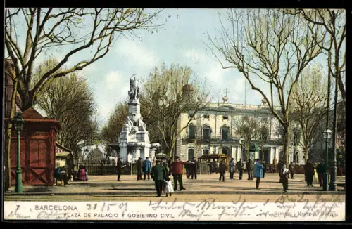 AK Barcelona, Plaza de Palacio y Gobierno Civil