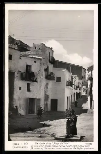AK Ibiza /Baleares, Un rincón de la Placa de Vila