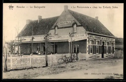 AK Knocke, La Guinguette, Gaufres