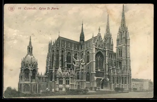 AK Ostende, Eglise St. Pierre