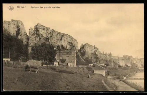 AK Namur, Rochers des Grands Malades