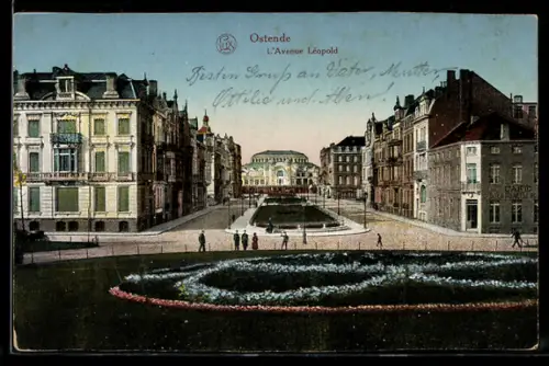 AK Ostende, L`Avenue Léopold