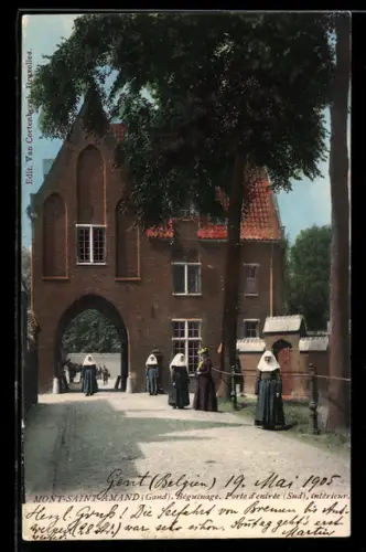 AK Mont-Saint-Amand, Béguinage, Porte d`entrée (Sud)
