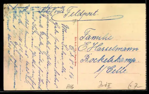 AK Messines, Rue Basse et Institution Royale