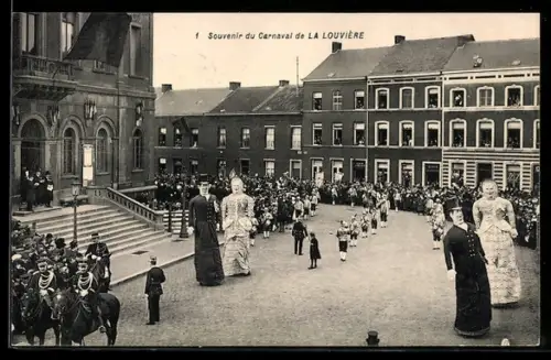 AK La Louvière, Carnaval, Fete dans la ville