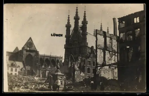 AK Louvain, Zerstörte Ortspartie