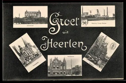 AK Heerlen, Emmaplein, Kolenmijn Oranje-Nassau, Sanatorium