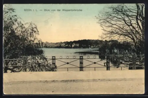 AK Mölln i. L., Blick von der Wassertorbrücke