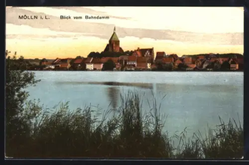AK Mölln i. L., Blick vom Bahndamm