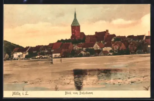 AK Mölln i. L., Blick vom Bahndamm