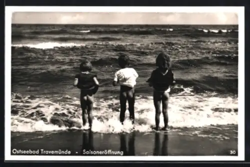 AK Travemünde, Saisoneröffnung, Kinder am Strand