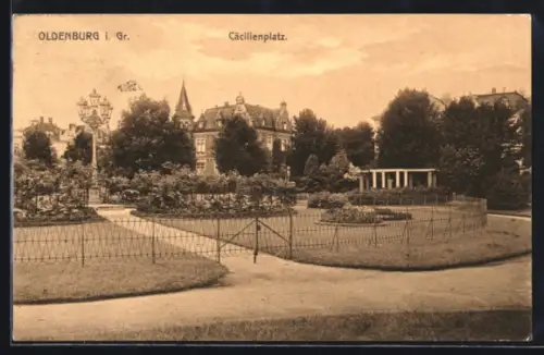 AK Oldenburg i. Gr., Am Cäcilienplatz