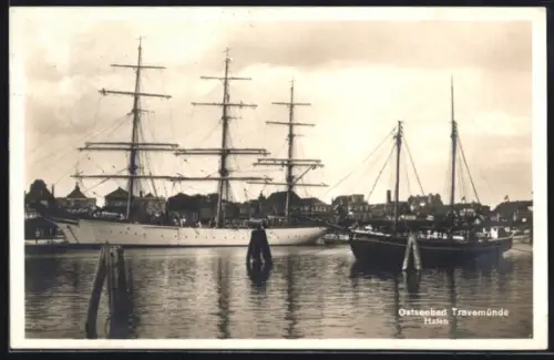 AK Travemünde, Hafen, Segelschiffe