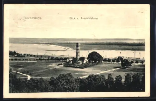 AK Travemünde, Blick vom Aussichtsturm