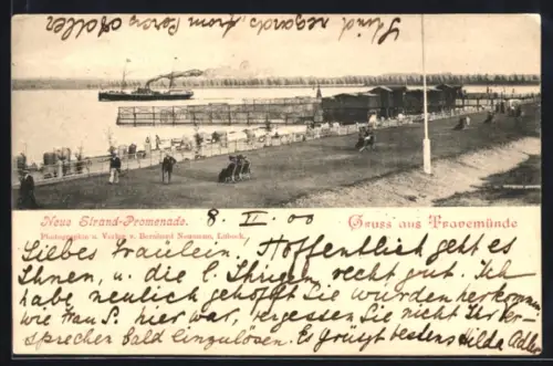 AK Travemünde, Neue Strand-Promenade