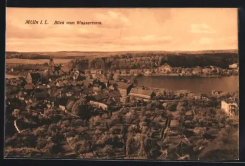 AK Mölln i. L., Blick vom Wasserturm