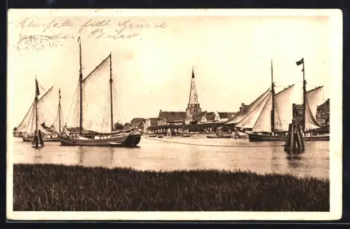 AK Travemünde, Hafen mit Segelbooten