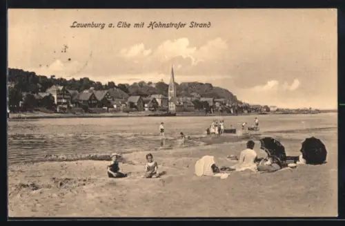 AK Lauenburg a. Elbe, Hohnstrofer Strand