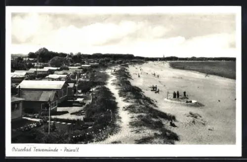 AK Travemünde, Priwall, Strand und Strandhäuser