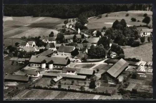 AK Mauern b. Fürstenfeldbruck, Ortsansicht mit Kirche