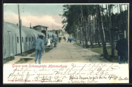 AK Hammelburg, Schiessplatz, Baracken, Soldaten