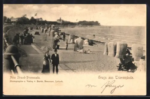 AK Travemünde, Neue Strand-Promenade