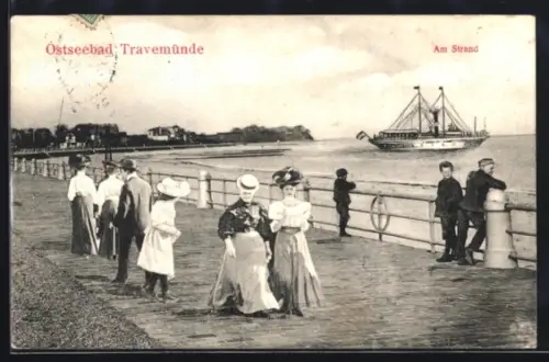 AK Travemünde, Promenade am Strand