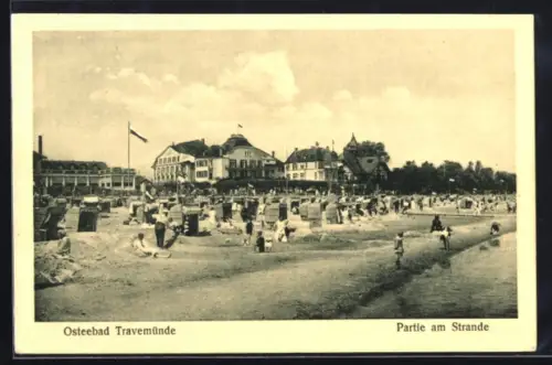 AK Travemünde, Partie am Strande