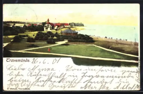 AK Travemünde, Strandpromenade und Kurhaus