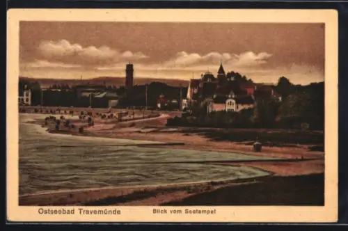 AK Travemünde, Blick vom Seetempel