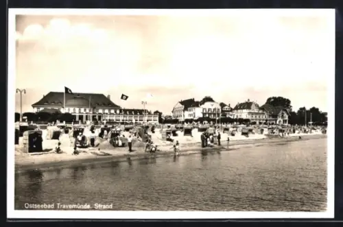 AK Travemünde, Strand mit n