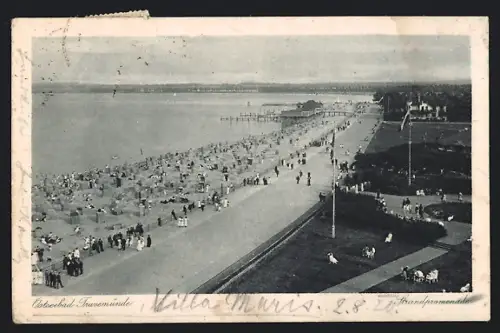 AK Travemünde, Blick auf die Strandpromenade