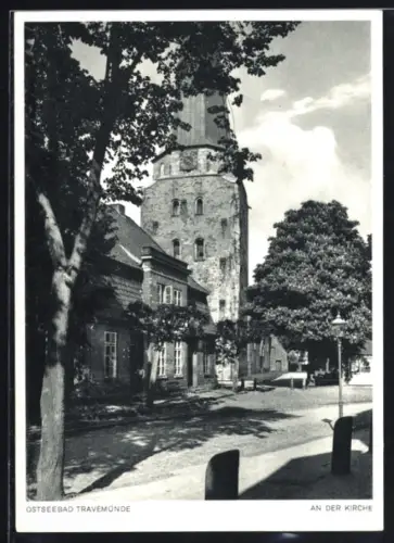 AK Travemünde, Partie an der Kirche