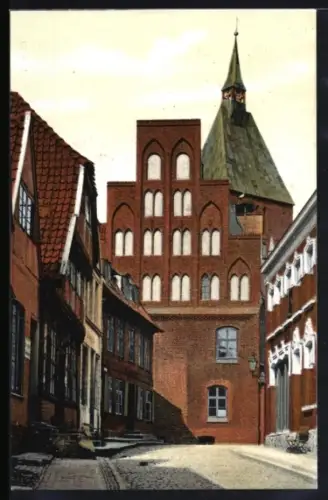 AK Mölln i. L., Partie am Rathaus