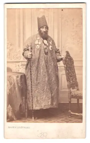 Fotografie Mayer Brothers, London, Regent St. 133, Mohamed Naser Khan Zahir od-Dowleh, Justizminister des Iran