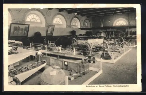 AK Oldenburg i. Gr., Kriegsausstellung 1916, Exponate und Ausstellungsraum