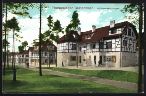 AK Grafenwöhr, Offiziers-Wohnungen im Truppenlager