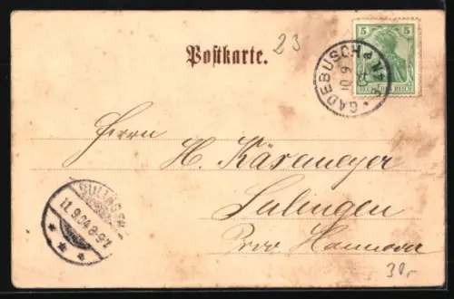 AK Ratzeburg, Markt mit Denkmal