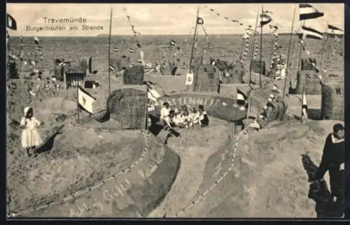 AK Travemünde, Burgenbauten am Strande