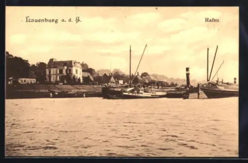 AK Lauenburg a. d. Elbe, Hafen