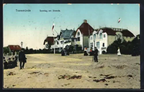 AK Travemünde, Sonntag am Strande
