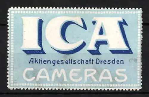 Reklamemarke Dresden, ICA Aktiengesellschaft, Kameras