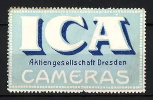 Reklamemarke Dresden, ICA Aktiengesellschaft, Kameras
